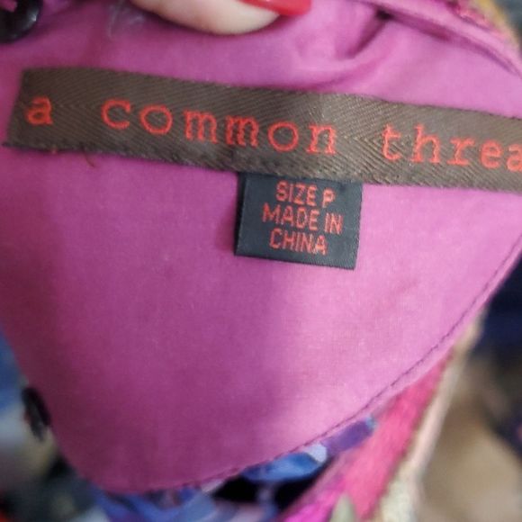 4x$25 a Common threads 100% silk embellished studded sequin plaid sleeveless  Sm - Picture 11 of 12